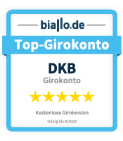 DKB Testsiegel von biallo.de - Top-Girokonto DKB - Kostenlose Girokonten